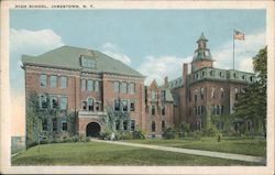 High School, Jamestown, N.Y. Postcard