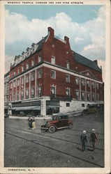 Masonic Temple - Corner 3rd and Pine Streets Postcard