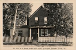 The Home of Dr. Dafoe, Doctor to the Dionne Quintuplets Postcard