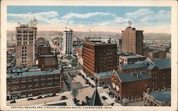 Central Square and Viaduct Looking South Youngstown, OH Postcard Postcard Postcard