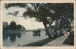 Upper End of Wesley Lake Ocean Grove, NJ Postcard Postcard Postcard