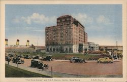 The Nova Scotian and C.N.R. Station Postcard