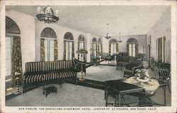 Sun Parlor, The Barcelona Apartment Hotel Postcard