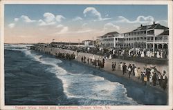 Ocean View Hotel and Waterfront Postcard