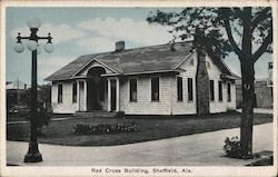 Red Cross Building Sheffield, AL Postcard Postcard Postcard