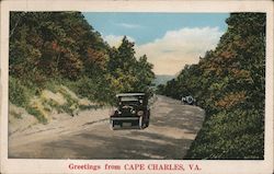 Greetings From Cape Charles, VA Virginia Postcard Postcard Postcard