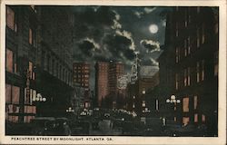 Peachtree Street by Moonlight Postcard