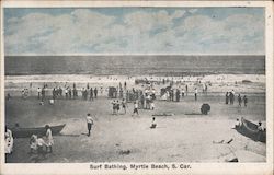 Surf Bathing Postcard