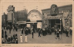 The Midway featuring the temple of mystery. Postcard