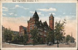 Boy's High School Postcard