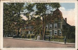 Caton Ave. Cor. Ocean Ave. Flatbush Postcard