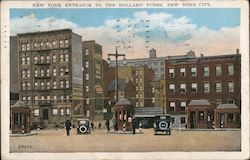 New York Entrance to the Holland Tubes Postcard