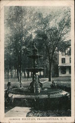 Gordon Fountain Franklinville, NY Postcard Postcard Postcard