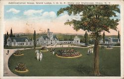 Administration Group, Grand Lodge, I.O.O.F. Home and Orphanage Postcard