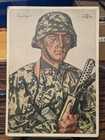 RARE WW2 WWII Germany Willrich Color Postcard SS Hauptscharfuhrer Kepplinger