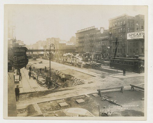 Vintage 1910 Delancey St Lower E. Side NYC Postcard Store, "Misfit Parlor" Photo