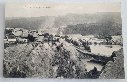 Postcard Lehesten Oertelsbruch 1916 Oertelsbruch Lehesten RARE!