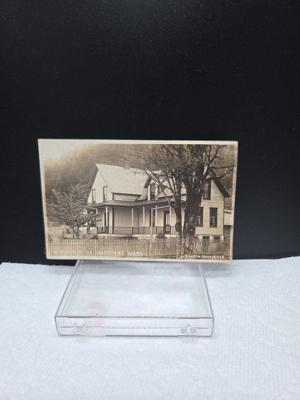 Hoodsport Residence Washington State Real Photo RPPC Post Card USA O.T. FRASCH
