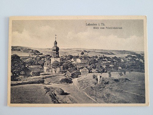 Postcard Lehesten view from Friedrichsbruch around 1900 publisher Grieser Schief