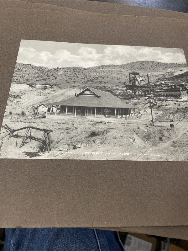 15 c. 1910 EAST CLIFTON ARIZONA Bird's Eye Risdon Studio RPPC Photo