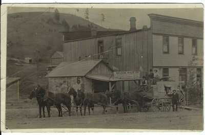RPPC ~ Nelson Stage Co. c.1910, KENDALL, IDAHO ~ Canyon County ~ REAL PHOTO
