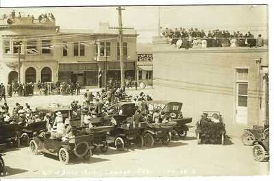 RPPC ~ 4th of July 1914, LOMPOC, CAL. ~ Santa Barbara County, California 
