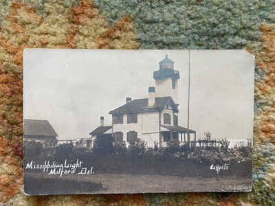 Missippilian Light Milford Delaware Postcard Real Photo