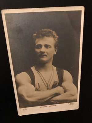C 1900 Eugene Sandow German Bodybuilder Strongman Athlete Sports Muscle Medals