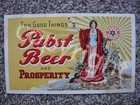 * PABST BEER-MILWAUKEE WI-EARLY TRADE CARD-LADY LIBERTY-PROSPERITY-WIS BREWERY
