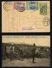 1918 Germany Occ Belgium Congo Postcard France 15c Rare Registered Kigoma Card