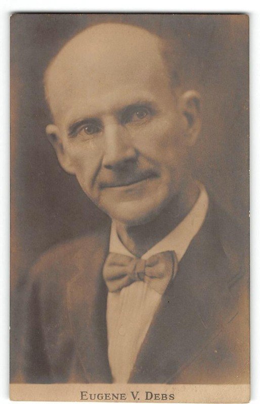 Antique RPPC EUGENE DEBS Socialist Presidential Candidate Political Postcard