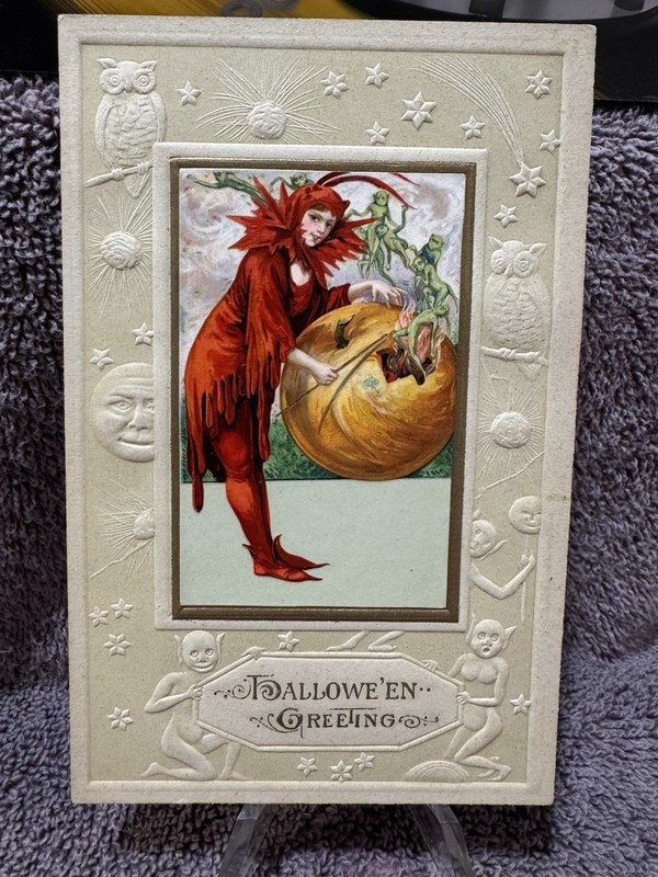 HALLOWEEN POSTCARD JOHN WINSCH C76