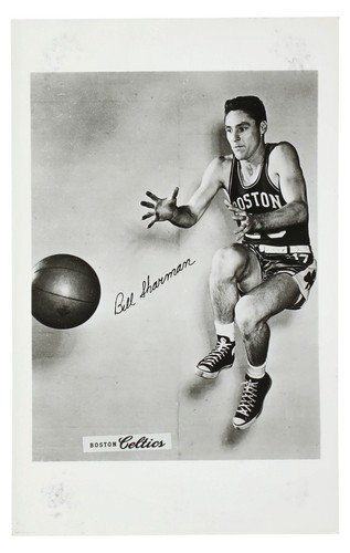 1950s-60s Bill Sharman Boston Celtics Real Photo Postcard 3.5" x 5.5"