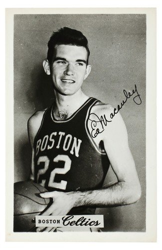1950s-60s Ed Macauley Boston Celtics Real Photo Postcard 3.5" x 5.5"