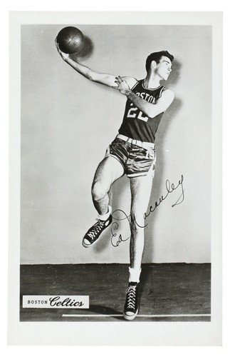 1950s-60s Ed Macauley (Shooting) Boston Celtics Real Photo Postcard 3.5" x 5.5"
