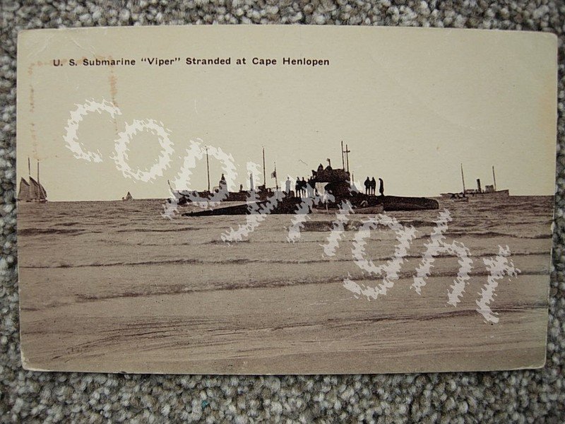 LEWES DE-DELAWARE-US SUBMARINE VIPER-STRANDED-CAPE HENLOPEN-REHOBOTH BEACH DEL