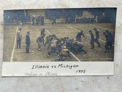 RPPC postcard - Illinois Vs Michigan, 1905 Football Game