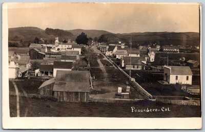 Postcard RPPC CA Pescadero California Stage Rd North San Mateo County c1908 CA04