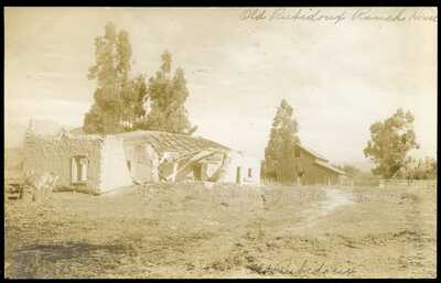 RIVERSIDE CALIFORNIA OLD RUBIDOUX RANCH HOUSE 1913 RPPC RP PHOTO POSTCARD