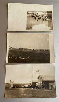 3 Vintage Le Beau South Dakota Real Photo Postcards RPPC PRICE