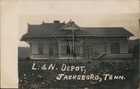 RPPC L. & N. Railroad Depot,Jacksboro,TN 1908 Campbell County Tennessee Postcard