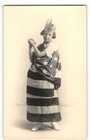 Patriotic Antique RPPC Girl as Lady Liberty US Flag 4th of July Hodson Photo