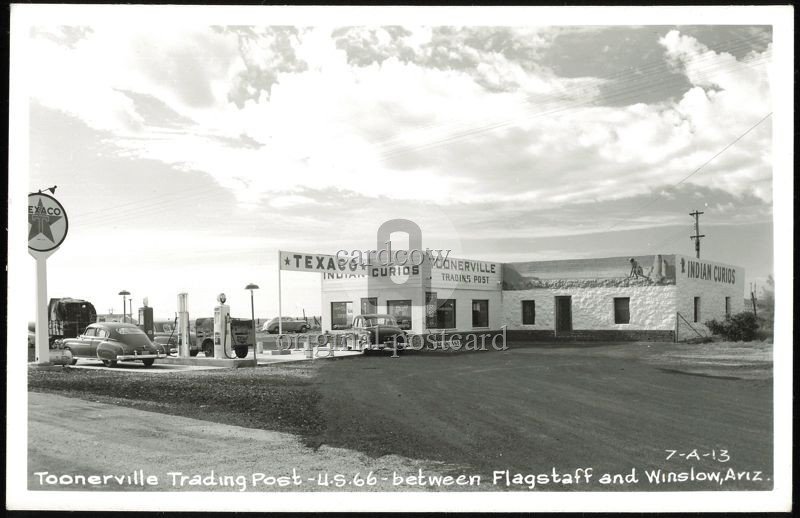 Flagstaff, Arizona AZ Toonerville Trading Post US 66, between Flagstaff RPPC