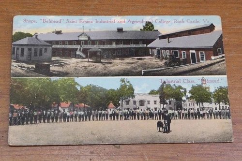 SAINT EMMA INDUSTRIAL AGRICULTURAL COLLEGE ROCK CASTLE VA W.E. BURGESS POSTCARD