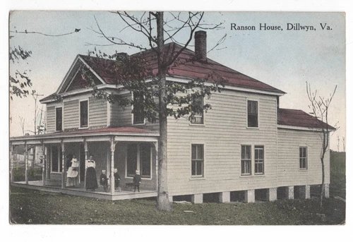 RANSON HOUSE DILLWYN, VA BUCKINGHAM COUNTY, VIRGINIA W.E. BURGESS POSTCARD