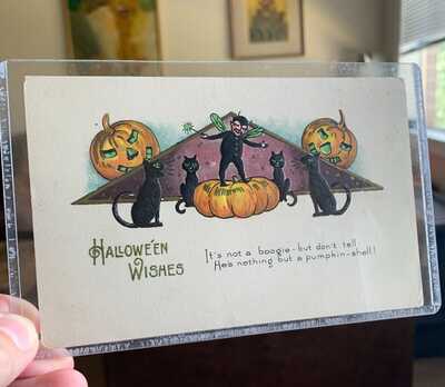 Vintage Halloween Postcard. John Winsch, Schmucker. 4973. 13.1