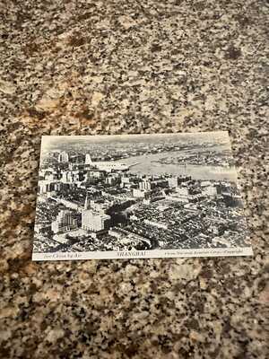 China National CNAC Douglas DC-2 near Shanghai Airport airline issued postcard