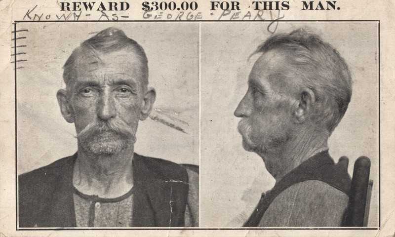 $300 Reward Train Robber Safe Burglar Escaped Georgia Convict Farm 1911 Postcard