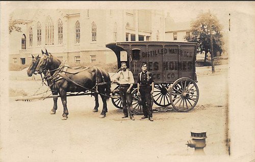 DM Iowa 1909 Postcard of Distilled WaterOpens in a new window or tab