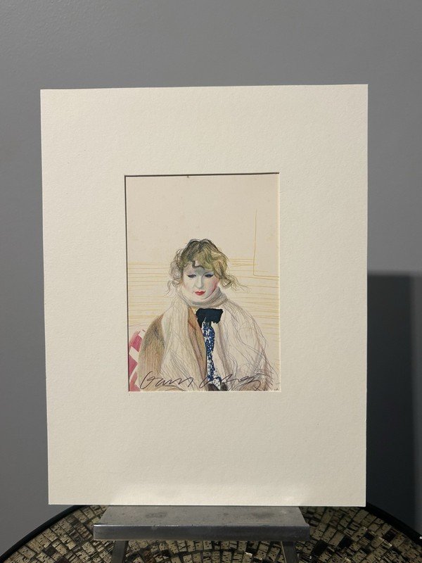 CELIA, 1977 RARE SIGNED POSTCARD by DAVID HOCKNEY, 1 Owner FULL HISTORY & LOA!!